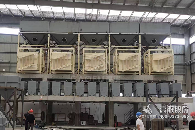 方形搖擺篩客戶(hù)現(xiàn)場(chǎng)